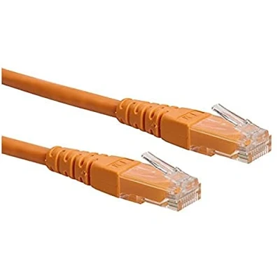 Immagine di Roline 21.15.1537 RJ45 cavo di rete, patch CAT 6 U/UTP 1.00 m Arancione non schermato 1 pz.
