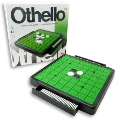 Immagine di Bandai Othello Gioco da tavolo classico di strategia e riflessione per 2 giocatori Durata della partita 15/20 minuti Giocattolo bambini 7 anni + MH80052