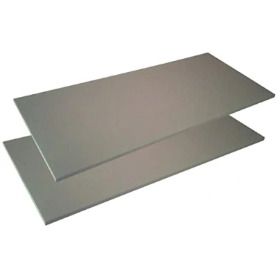 Immagine di COMPOSAD Coppia di Ripiani Per Armadio AR9303, Interni Armadio, (LxAxP) 117,70x1,80x50,90 cm, Colore Grigio, Made in Italy