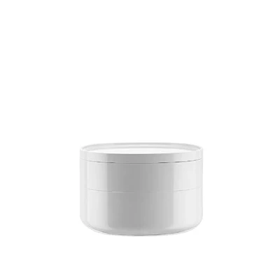 Immagine di Alessi PL17 W Birillo Contenitore da Bagno, PMMA, Bianco, Acrilico, 18x18x12 cm