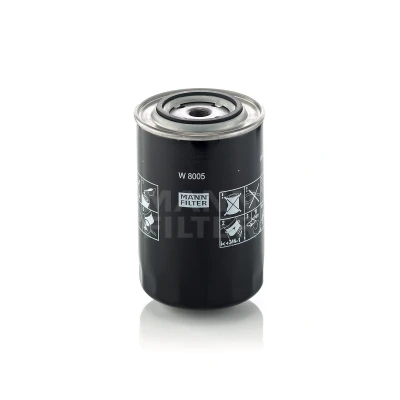 Immagine di MANN FILTER W 8005 Filtro olio 3/4 16 UNF con una valvola blocco arretramento ad avvitamento