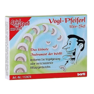 Immagine di Bartl Fischietto per uccelli, fischietti come un usignolo, strumento nostalgico (set da 10)