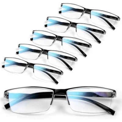 Immagine di Gaoye 6 pezzi Reading Glasses Men Blue Light Blocking Computer Readers Women Stay Clear Magnifying Vision (1,75)