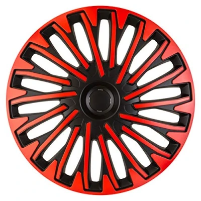Immagine di AutoStyle PP 5413BR Copricerchi 13Inch nero/rosso