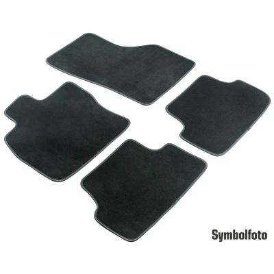 Immagine di WALSER 80443 Set tappetino Tessile anteriore e posteriore 4 nero Su misura MINI: Hatchback
