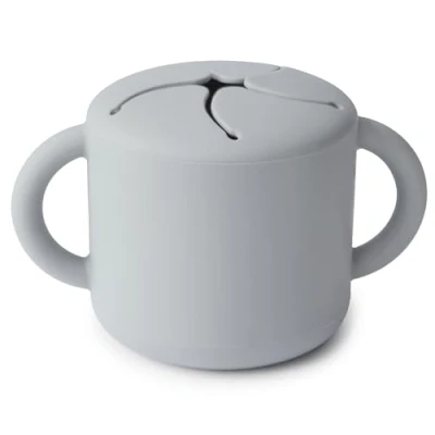Immagine di mushie contenitore Porta Cibo Prova di Perdite merenda scuola pranzo Accessori per Bambini Sicuri e Alta Qualità Sicuro Igienico Stone