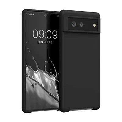 Immagine di kwmobile Cover per Google Pixel 6 Custodia Back Case Smartphone in Silicone TPU Protezione Gommata nero matt