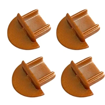 Immagine di Evotrade Canalina da Incasso per Strisce Led (Max 10mm) Profilo in Alluminio con Cover 2 Metri Finitura a scelta + (AL METRO) (Kit 4 Tappi Oro)