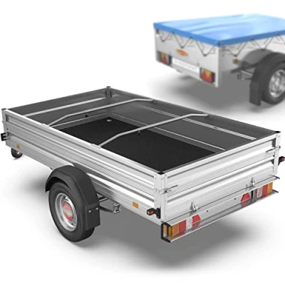 Immagine di Tarpofix® Staffa alluminio per rimorchio piatto 100 145 cm (Set da 1 4) staffe universali regolabili teloni di durevoli piatti