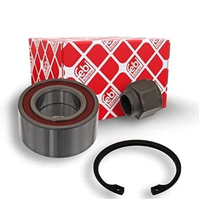 Immagine di FEBI BILSTEIN 22006 Kit Cuscinetto ruota Assale anteriore Sx, Dx con dado, anello sicurezza 66 a rulli conici