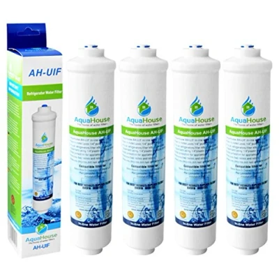 Immagine di 4x AquaHouse UIFH Compatibile per filtro l&#039;acqua Haier 0060823485A Kemflo Aicro Haier, CDA, Firstline, frigoriferi Frigistar