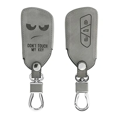 Immagine di kwmobile Custodia Compatibile con VW Golf 8 3 tasti Cover Chiavi Auto Protezione Copri Telecomando Copertina Chiave Don&#039;t touch my Key