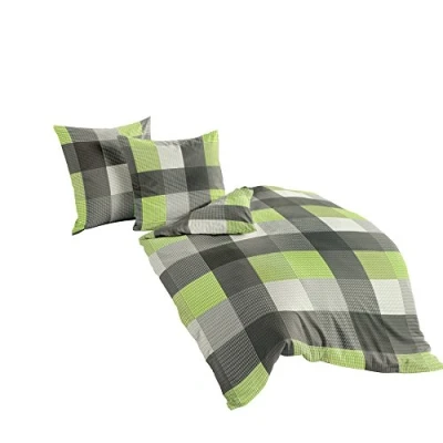 Immagine di Bierbaum 6452_07 Lenzuola in Cotone, 155 x 220 cm, Colore: Kiwi