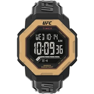Immagine di Orologio Timex UFC Strength Knockout da uomo 48 mm con cinturino in resina nera TW2V89000