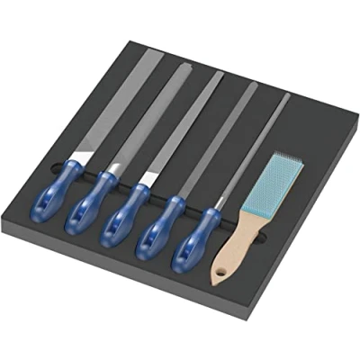 Immagine di Wera 05150183001 kit di lime, inserto in schiuma 9783 a 6 pezzi, lime cavallo 1 Lunghezza 405 mm pz.