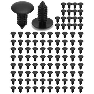Immagine di QWORK® 100 Pezzi Auto Trim Clips Rivetti di Fissaggio in Plastica per Auto, Diametro Vite 8mm