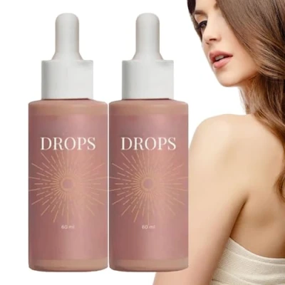 Immagine di Sunless Tanning Drops to Naturally Boost Melanin, Enhancing Your Natural Skin Tone for a Genuine, Moisturizing Self Tanner Face and Body (2 PCS)