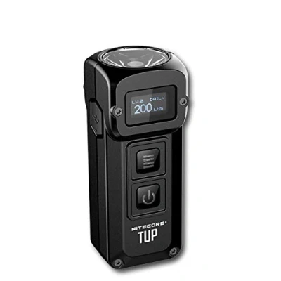 Immagine di Nitecore Tup Mini torcia 1000 lumen LED Portachiavi con display OLED Batteria ricaricabile 54 g e 7 cm 5 modalità