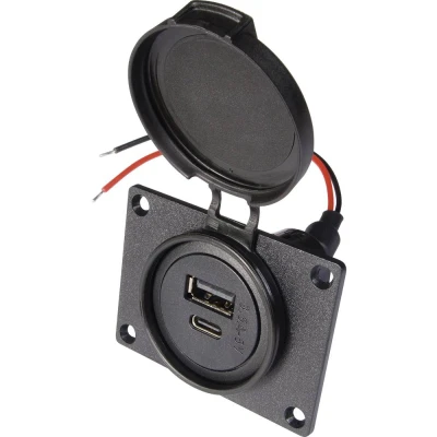 Immagine di ProCar Power USB C/A presa doppia Portata massima corrente=3.6 A 12 V, 24 V
