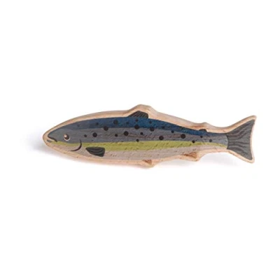 Immagine di Erzi Salmon Pesce in Legno, Multicolore, 16004
