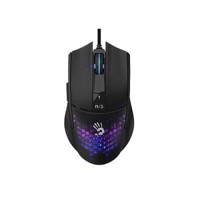 Immagine di A4Tech BLOODY A4TMYS47113 L65 MAX RGB Honeycomb (attivato) Mouse USB Type A Ottico 12 000 DPI (Cablato), Mouse, Nero