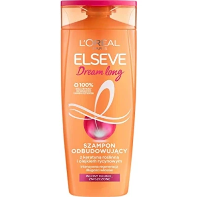 Immagine di L&#039;Oréal Paris, Shampoo, L&#039;Oreal Elseve Dream Long Shampoo Ricostruttivo per Capelli Lunghi e Danneggiati 400Ml (400 ml, liquido)
