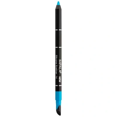 Immagine di Impala Matita Occhi Waterproof con Gomma in Silicone 14 Celeste Matt Texture Cremosa Facile da Applicare Colore Intenso, Durevole e Resistente all&#039;Acqua