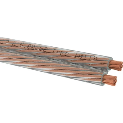Immagine di Cavo per altoparlanti 2 x 6 mm² Trasparente Oehlbach D1C311 1 pz.