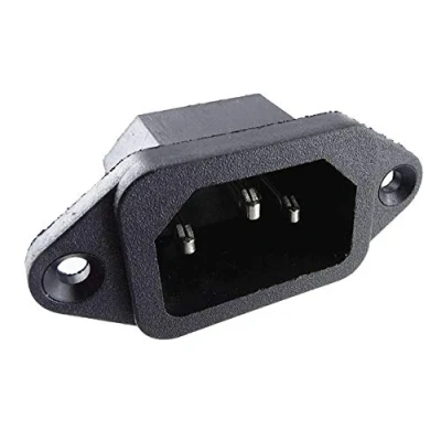 Immagine di Spina e presa da incasso per dispositivi di raffreddamento con interruttore, 250 V CC, 10 A, in diverse versioni, connettori a saldare o 4,8 mm