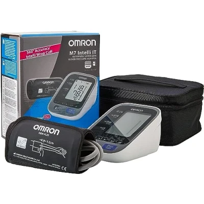 Immagine di OMRON M7 Intelli IT Misuratore della pressione arteriosa da braccio con Bluetooth e bracciale Wrap