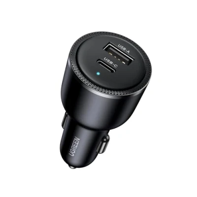 Immagine di UGREEN 63W Caricatore Auto USB C, Caricabatteria 12V 24V Ricarica Rapida PD 3.0 QC PPS 45W, Compatibile con iPhone 16/15/14 Plus Pro Max, Samsung Galaxy S24/23, Xiaomi, MacBook, iPad