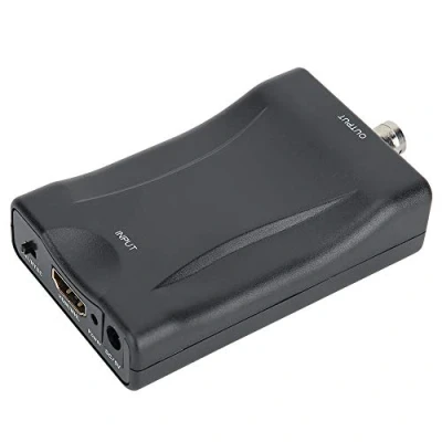 Immagine di Tangxi Scatola di conversione Video da HDMI a BNC, Audio Stereo 3,5 mm con Segnale Digitale BNC Compatibile sistemi Pal/NTSC per registratore Dvd