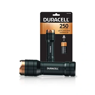 Immagine di Infinity X1 Torcia Duracell in alluminio da 250 lumen per l&#039;uso quotidiano Design affidabile, durevole e portatile con 3 batterie AAA incluse. Ottimo uso interno ed esterno