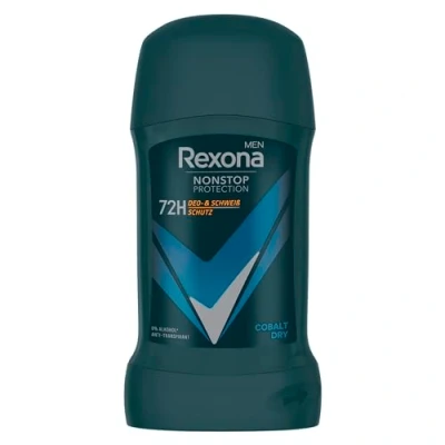 Immagine di Rexona Men Nonstop Protection Deo Stick Cobalt Dry Anti Transpirant con 72 ore di protezione contro sudore e odore corporeo 50 ml