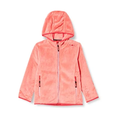 Immagine di CMP Giacca in pile Highloft da bambini con cappuccio fisso, Flamingo, 140