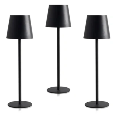 Immagine di K2 STORE Set di 3 Lampada da Tavolo Touch Senza Fili Ricaricabili, LED Dimmerabili con Tonalità Luce 3000 6500K, Impermeabili IP54, Ideali per Interni ed Esterni