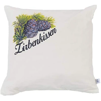Immagine di myZirbe Cuscino di pino cembro 40x40 cm con trucioli provenienti una federa cotone tessuto