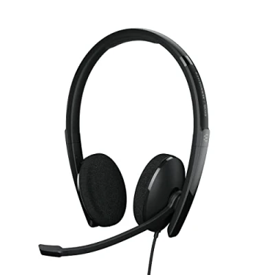 Immagine di EPOS Telefono Cuffie On Ear via cavo Stereo Nero Eliminazione del rumore regolazione volume, Muto