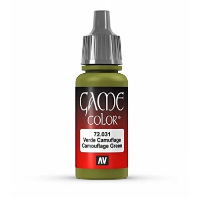 Immagine di Vallejo 72031 Colore Acrilico In Formula Opaca E Coprente A Base D&#039;acqua, Verde (Camouflage Green), 17 ml, 1 Pezzo