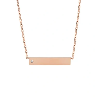 Immagine di Fossil Collana Da Donna, Lunghezza 40,6 Cm, Estensione 5,1 Cm In Acciaio Inossidabile Oro Rosa, JOF00435791