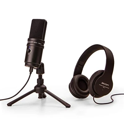 Immagine di Zoom ZUM 2PMP Kit Podcast USB con Microfono USB/Cavo/Cuffie/Treppiede