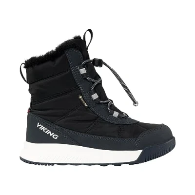 Immagine di Viking AERY WARM GTX Unisex Stivali con i lacci per bambini, Taglia: 37, Black/charcoal Tessuto / sintetico