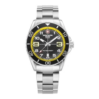Immagine di swiss alpine military Orologio Analogico al Quarzo Svizzero Uomo con Cinturino in Acciaio Inossidabile 7029.1138SAM