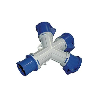 Immagine di Brennenstuhl 1081583 Distributore a 3 Prese, Spina e Prese Cee 230V/16A Poli (Ip44)