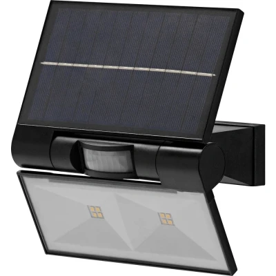 Immagine di LEDVANCE Lampada solare da parete per esterno con rilevatore di movimento ENDURA STYLE SOLAR DOUBLE 4058075576636 LED (monocolore) 2.9 W Bianco caldo Grigio