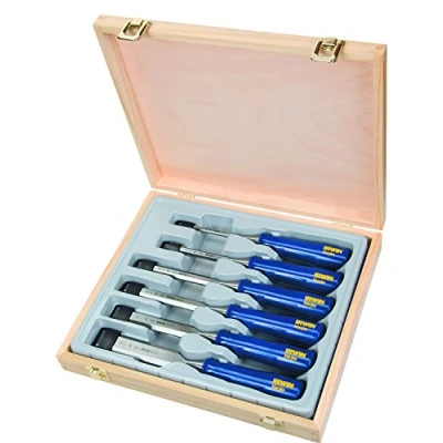 Immagine di IRWIN TM444S6 Set scalpelli mod. M444, 6 pz: 6, 10, 13, 19, 25, 32 mm in custodia legno