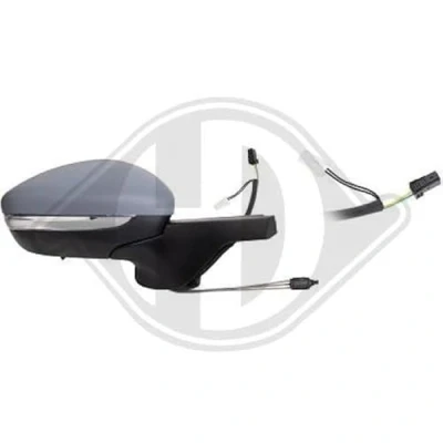 Immagine di Specchietto retrovisore esterno Diederichs 4007024 Dx con la prima mano Specchio completo, sensore temperatura, convesso, Regolazione:comando cavo