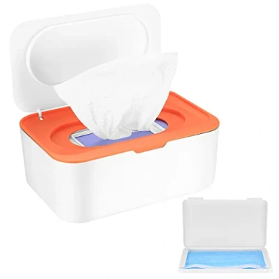 Immagine di scatola Porta Salviette Umidificate, per Salviette, Dispenser Neonati, Salviettine Umidificate con Coperchio, mit di immagazzinaggio