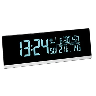 Immagine di TFA Dostmann 60.2548.01 Radiocontrollato Sveglia Nero Tempi di allarme 1 Collegamento USB