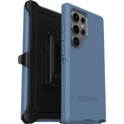 Immagine di Cover per Samsung Galaxy S24 Ultra OtterBox Defender, Resistente a shock e cadute, robusta, Testata 5x vs norme MIL STD 810G, Blu